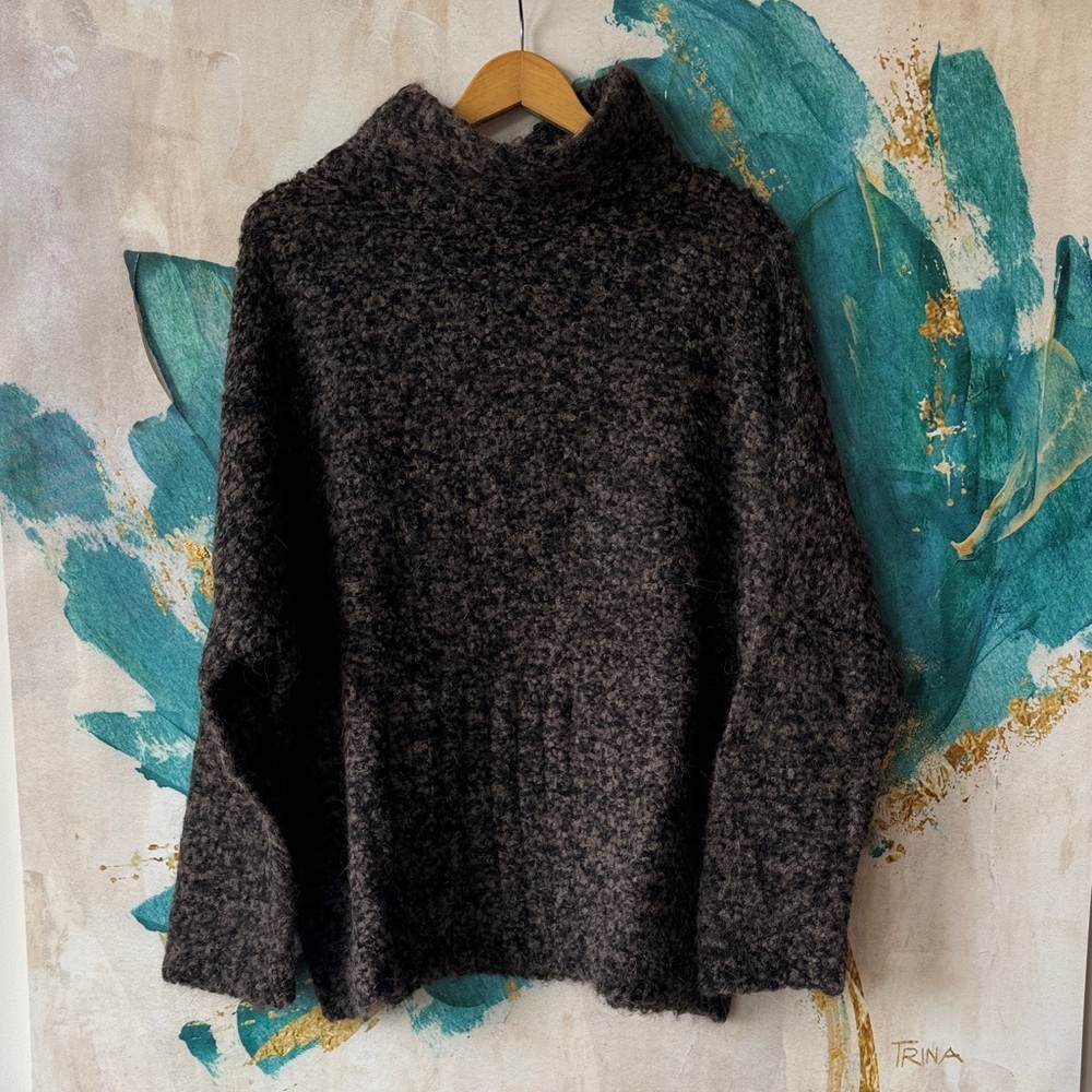 Free People She's All That Alpaca Blend Mock Turtleneck Sweater - Picture 2 of 4